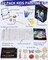72PCS Kids Painting Set with Pattern Canvas, Art Painting Supplies Kit with 24 Acrylic Paints,10 Brushes, 8 Canvas Panels,Table Easel,Paper Pad,Color Wheel,Palette for Beginner Student Toddlers